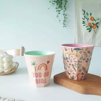 Детская датская посуда для риса, набор из 2 чашек для риса, Safari Pink, U Go Girl, 1 комплект, популярные корейские товары для родителей