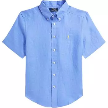 Детская футболка поло с принтом Polo Ralph Lauren, топы, синяя 323971498-004 L