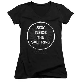 Детская футболка с V-образным вырезом Supernatural Stay Inside The Salt Ring S