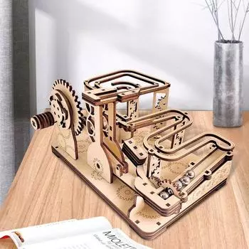 Детская головоломка 3D головоломка DIY Каменный метатель ручная сборка игрушка Механическая модель трека Научные игрушки Обучение