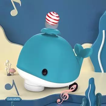 Детская игрушка-кит, безопасная, тонкая работа, 2 цвета, новинка, парящий маленький мяч, детский поезд для малышей красный
