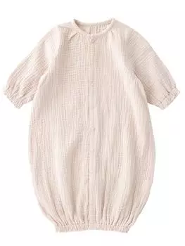 Детская одежда Double Baby Long Ice Beige [ANGELIEBE], комбинезон, пухлый, марлевый, 2-сторонний, все, мальчики, девочки, с рукавами, 50-70,
