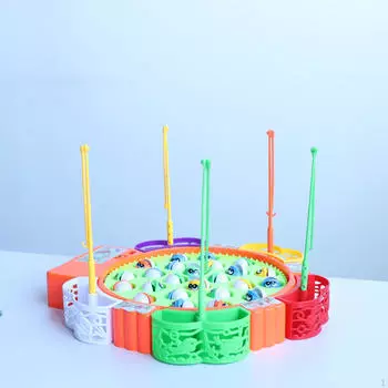 Детская рыбалка, музыкальная электрическая игрушка с 24 рыбками, подарок