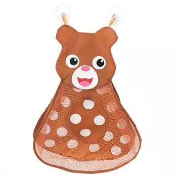 Детская сумка для купания, душа, игрушек, воды, хранения, сетчатая сумка, симпатичная форма с присоской, маленький медведь
