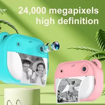 Детская термопечатающая камера игрушка беспроводная Bluetooth без чернил мгновенная печать фотокамера для заметок дети раннее образование игрушка для обучения подарок