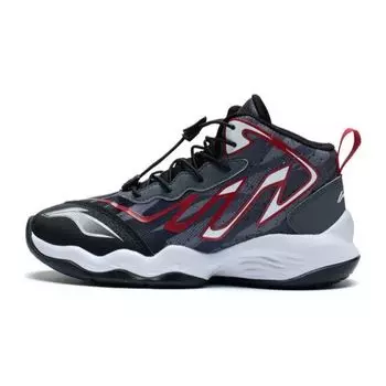 Детские баскетбольные кроссовки Li Ning Mantis Fist 1.5, удобные, легкие, среднего размера, детские баскетбольные кроссовки серо-черного цвета YKBT010-7 40