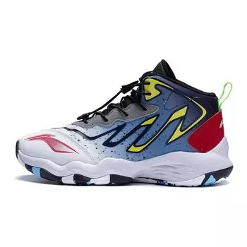 Детские баскетбольные кроссовки Li Ning Mantis Fist 1.5, удобные, универсальные, нескользящие, износостойкие, с отскоком, средней высоты, детские баскетбольные кроссовки YKBT010-3 39