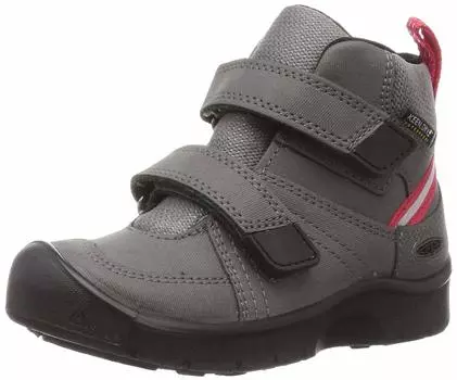 Детские ботинки HIKEPORT 2 MID STRAP WP HIKEPORT 2 MID STRAP Водонепроницаемые школьные водонепроницаемые легкие для мальчиков и девочек CARPET см [Keen] (15.0~19.5см) МАГНИТ/КРАСНЫЙ
