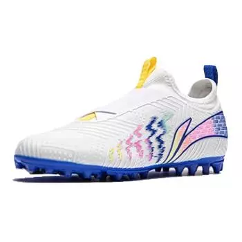 Детские бутсы Li Ning Speed Shadow 2 Young MG для искусственного газона, тканевые, удобные, универсальные, нескользящие, амортизирующие, низкие, для футбола YKGU004-3 32