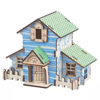 Детские игрушки, модная деревянная 3D модель, 2 шт., сборный дом, сделай сам, головоломка, обучение, детская головоломка, образование