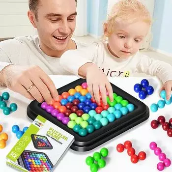 Детские игры-головоломки 40 испытаний IQ 3D-головоломка, настольная игра для путешествий, игра для детей и взрослых, развивающая когнитивные навыки, игра для мозга, игрушки Монтессори 64 Cells