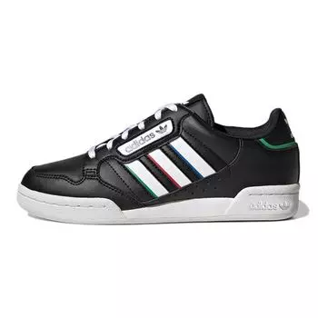 Детские кроссовки adidas Continental 80 Stripes J Black White Vivid Red Core-Black Cloud-White GW6643 38