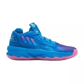 Детские кроссовки adidas Dame 8 J Battle Of The Bubble Синие Blue-Rush Pulse-Mint GY2916 36