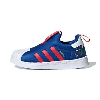Детские кроссовки adidas Disney x Superstar 360 J Goofy синие Scarlet Cloud-White FW8041