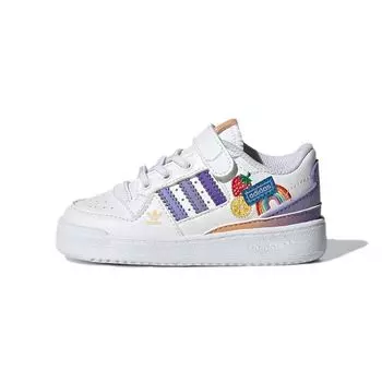 Детские кроссовки adidas Forum Low I Fruits & Rainbow Patches White Cloud-White Light-Purple GY8211 21