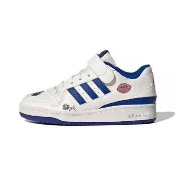 Детские кроссовки adidas Forum Low Little Kid Grl Power White Chalk-White Collegiate-Royal FY2545 28.5