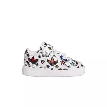Детские кроссовки adidas Jeremy Scott x Forum 84 Low I Monogram White Cloud-White Core-Black GX7177 26