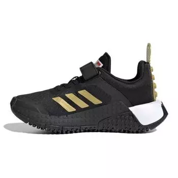 Детские кроссовки adidas LEGO x Sport Little Kid Black Gold Metallic Core-Black Cloud-White FY8443 28
