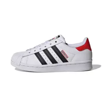 Детские кроссовки adidas Run DMC x Superstar Little Kids 50th Anniversary White Cloud-White Core-Black FY4062