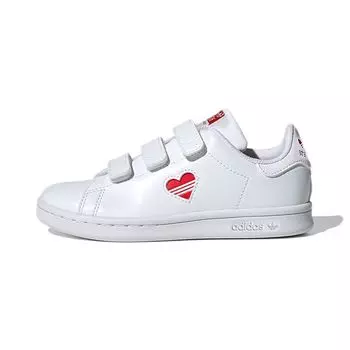 Детские кроссовки Adidas Stan Smith C Valentines Day White Cloud-White Vivid-Red FZ2834