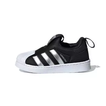Детские кроссовки adidas Superstar 360 I Silver Metallic Black Core-Black Footwear-White EE6281