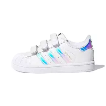 Детские кроссовки adidas Superstar CF I Metallic Silver White Cloud-White AQ6280