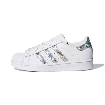 Детские кроссовки adidas Superstar J Diamond Silver Cloud-White CG6708