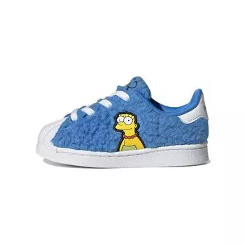 Детские кроссовки adidas The Simpsons x Superstar Infant Marge Simpson Blue Cloud-White Core-Black GZ1772 22