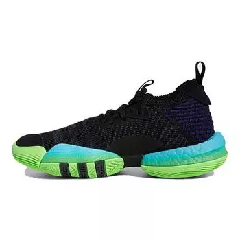 Детские кроссовки adidas Trae Young 2 J Trae-Tlien Black Core-Black Team-Solar-Green H06486 35