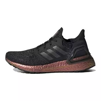 Детские кроссовки adidas UltraBoost 20 J Black Signal Pink Core-Black Grey FX0455
