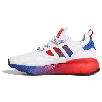 Детские кроссовки adidas ZX 2K Boost J White Solar Red Cloud-White Blue FX9519