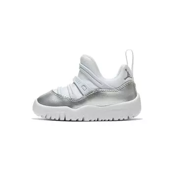 Детские кроссовки Air Jordan 11 Flex TD Vast Grey White Metallic-Silver BQ7104-100