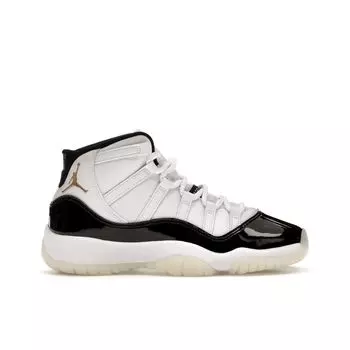 Детские кроссовки Air Jordan 11 Retro GS Gratitude / Defining Moments Белый Черный Металлик-Золотой 378038-170 36