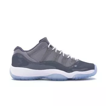 Детские кроссовки Air Jordan 11 Retro Low BG Cool Grey Medium-Grey White-Gunsmoke 528896-003