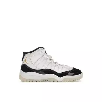 Детские кроссовки Air Jordan 11 Retro PS Gratitude / Defining Moments Белый Черный Металлик-Золотой 378039-170 29.5