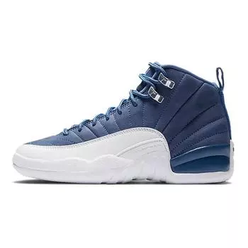 Детские кроссовки Air Jordan 12 Retro GS Indigo Blue Stone-Blue Legend-Blue DB5595-404