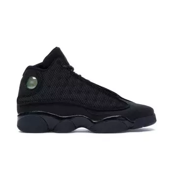 Детские кроссовки Air Jordan 13 Retro BG Black Cat Антрацит 884129-011