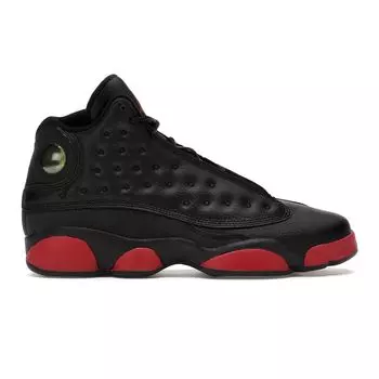 Детские кроссовки Air Jordan 13 Retro GS Dirty Bred Black Gym-Red 414574-033