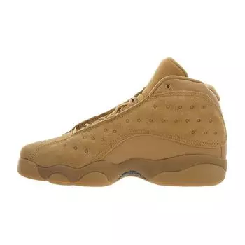 Детские кроссовки Air Jordan 13 Retro GS Wheat Tan Elemental-Gold Baroque-Brown 414574-705