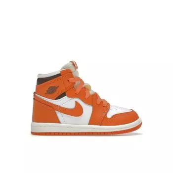 Детские кроссовки Air Jordan 1 High OG TD Starfish Orange White Cacao-Wow CU0450-101 22