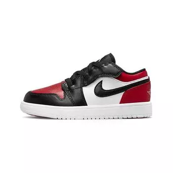Детские кроссовки Air Jordan 1 Low ALT PS Bred Toe Gym-Red White Black BQ6066-612 28