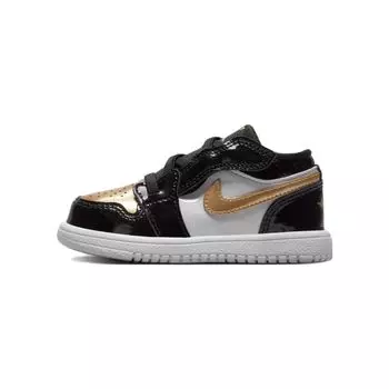 Детские кроссовки Air Jordan 1 Low ALT SE BT Gold Toe Black Metallic-Gold White DZ6319-071 23.5