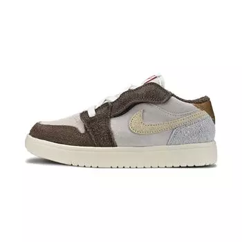 Детские кроссовки Air Jordan 1 Low ALT PS Year of the Rabbit Brown Palomino Metallic-Gold DZ4443-200 33.5
