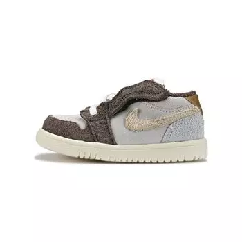 Детские кроссовки Air Jordan 1 Low ALT TD Year of the Rabbit Brown Palomino Metallic-Gold DZ4444-200 22