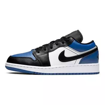 Детские кроссовки Air Jordan 1 Low GS Royal Toe Синие Sport-Royal White CQ9486-400