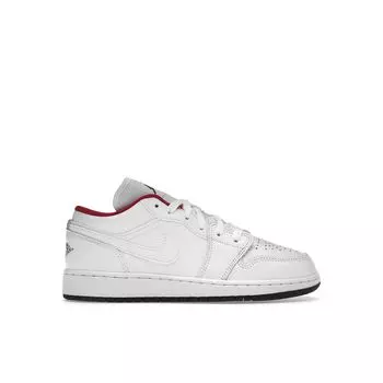 Детские кроссовки Air Jordan 1 Low GS White Gym Red University-Blue Black 553560-164 40