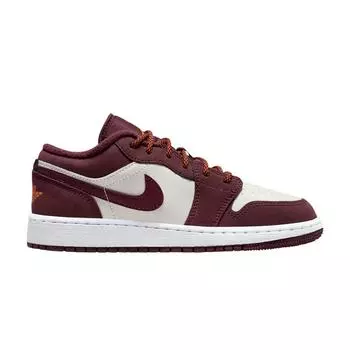 Детские кроссовки Air Jordan 1 Low GS Night Maroon White Phantom Total-Orange 553560-068 36.5