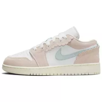 Детские кроссовки Air Jordan 1 Low SE GS Scalloped Edge Pink Guava-Ice Jade-Ice DZ5356-800 40