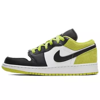 Детские кроссовки Air Jordan 1 Low SE GS Black Cyber White CT1564-003