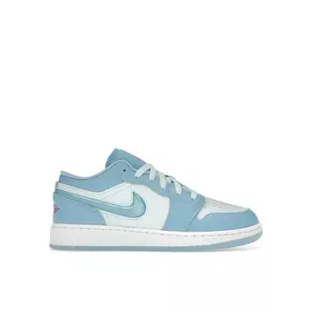 Детские кроссовки Air Jordan 1 Low SE GS Aquarius Blue Glacier-Blue Hyper-Violet FN7366-400 35.5